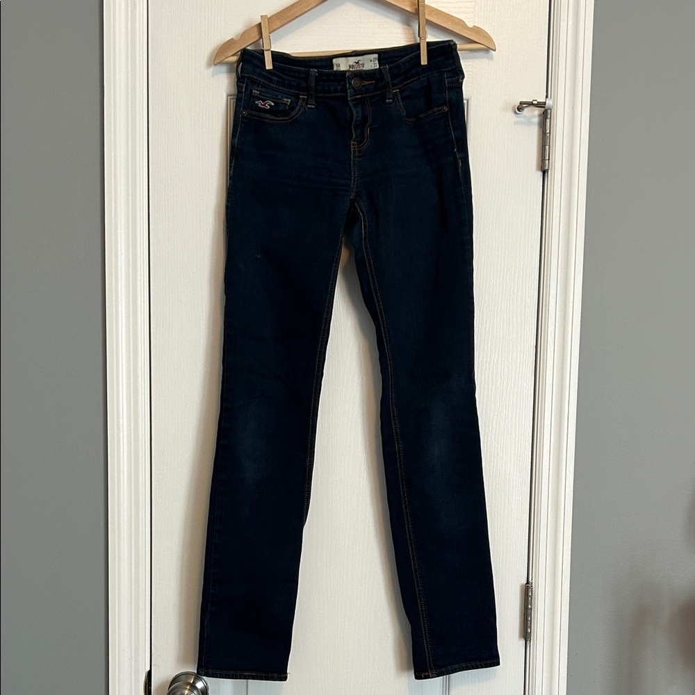 Hollister Women's Dark Blue Skinny Jeans
